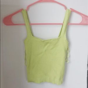 🐍’ square neck sweater cami